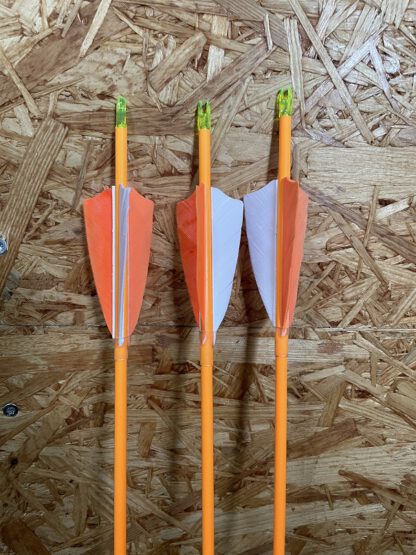 Komplettpfeil | SPHERE Lumos 4.2 - orange - Carbon - Naturfedern | Spine 800