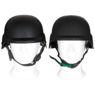 Britischer taktischer Kadettenhelm, schwarz – Größe 52 bis 64 cm. Verstellbar – Original