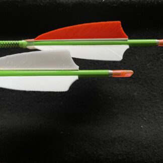 Shocq Carbonpfeil Inceptor 4.2 grün mit Naturfedern Spine 1200