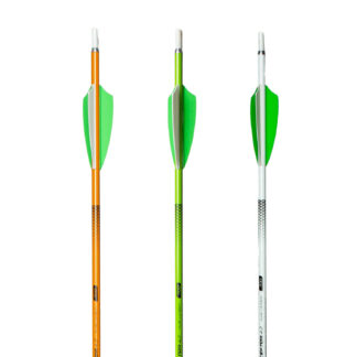 Shocq Carbonpfeil Inceptor 4.2 mit Fletchen Spine 1000 - Einsteigerpfeil - grün