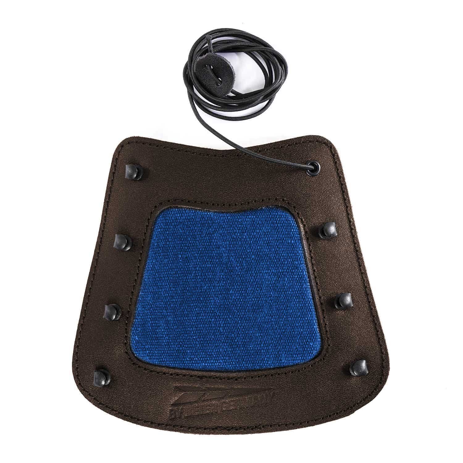 Armschutz Indigo Baumwolle & Leder ByBeier